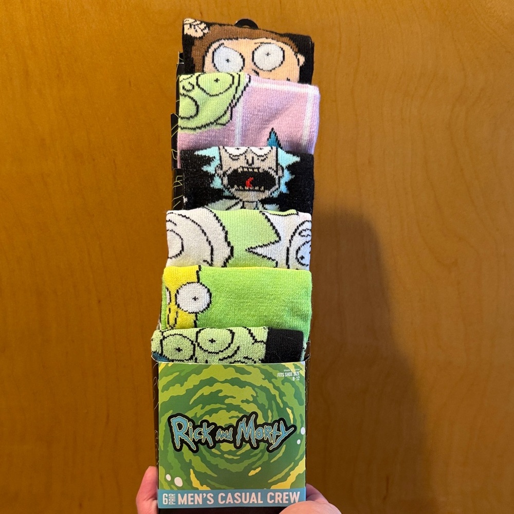 Rick and Morty Crew Sock Multi-Pack